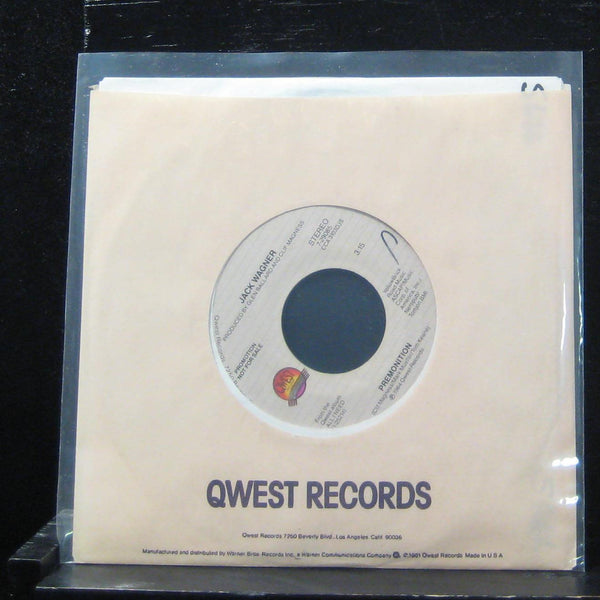 Jack Wagner - Premonition / Lady Of My Heart 7" Mint- 7-29085 Vinyl 45 - Shuga Records