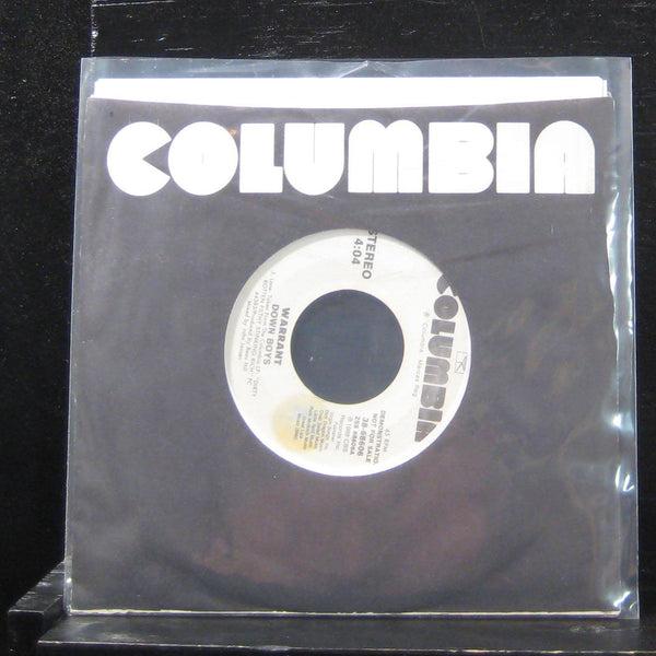 Warrant - Down Boys 7" VG+ 38-68606 Vinyl 45 Promo Columbia 1988 - Shuga Records