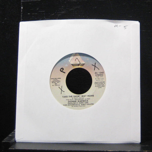 Dionne Warwick - Take The Short Way Home 7" Mint- AS 1040 Vinyl 45 - Shuga Records
