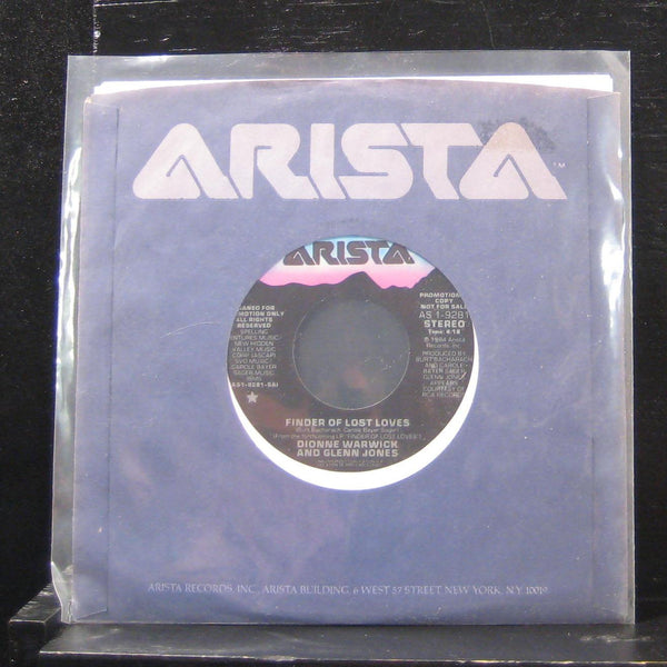Dionne Warwick & Glenn Jones - Finder Of Lost Loves 7" Mint- AS 1-9281 Vinyl 45 - Shuga Records