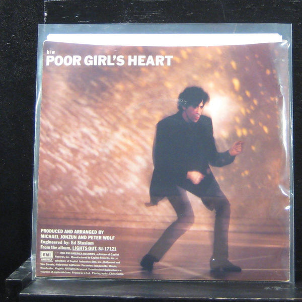 Peter Wolf - Lights Out / Poor Girl's Heart 7" Mint- B-8208 Vinyl 45 EMI America - Shuga Records