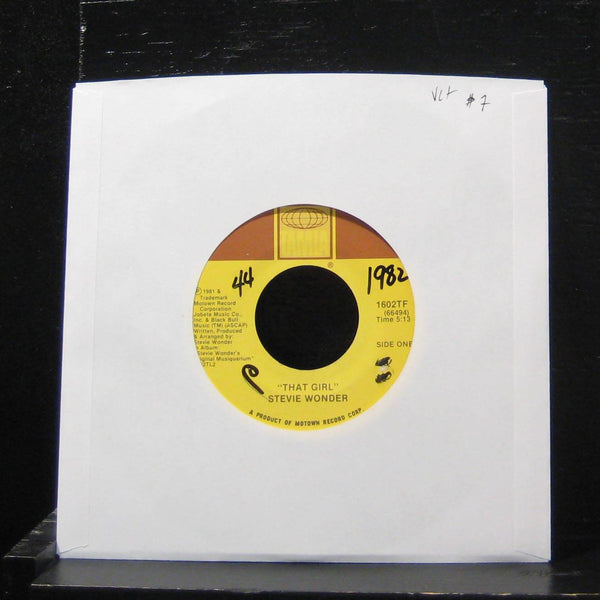 Stevie Wonder - That Girl / All I Do 7" VG+ 1602TF Vinyl 45 Tamla 1981 - Shuga Records