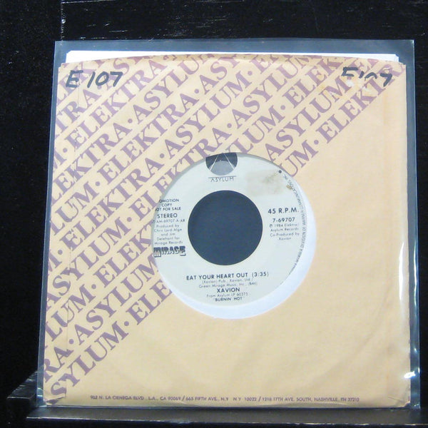 Xavion - Eat Your Heart Out / Eat Your Heart Out 7" Mint- 7-69707 Vinyl 45 Promo - Shuga Records