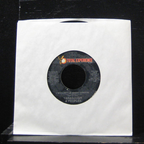 Yarbrough & Peoples - I Wouldn't Lie 7" VG+ TES1-2437 Vinyl 45 Total Experience - Shuga Records