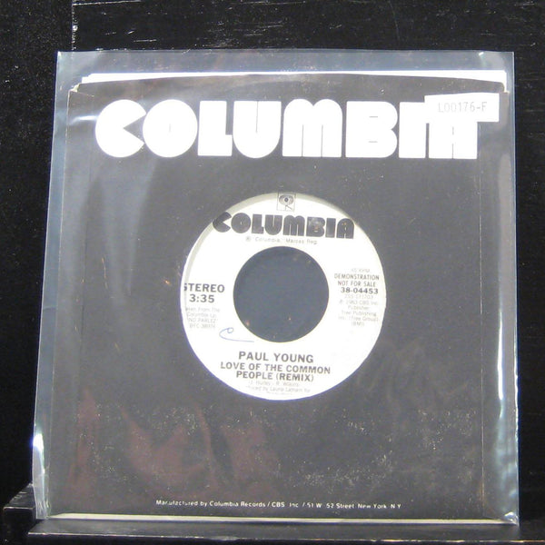 Paul Young - Love Of The Common People 7" Mint- 38-04453 Vinyl 45 Promo - Shuga Records