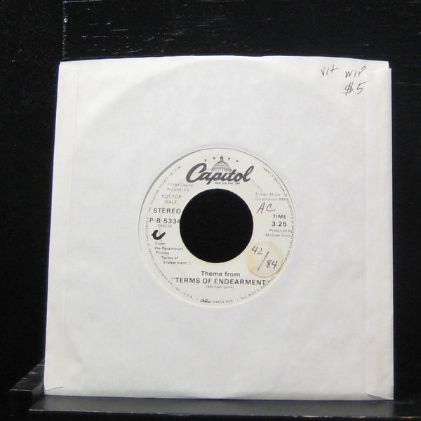 Michael Gore - Theme From Terms Of Endearment 7" VG+ P-B-5334 Vinyl 45 Promo - Shuga Records