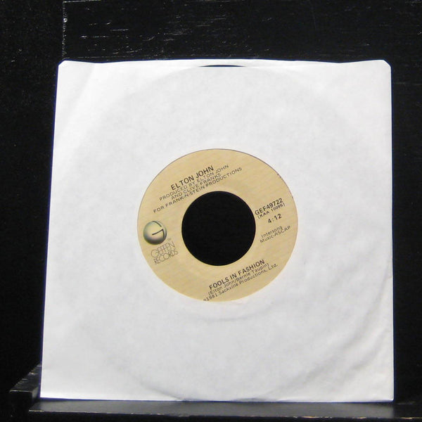 Elton John - Nobody Wins / Fools In Fashion 7" GEF49722 Vinyl 45 Geffen Records - Shuga Records