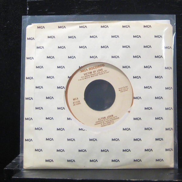 Elton John - Victim Of Love / Strangers 7" Mint- 41126 Vinyl 45 MCA 1979 - Shuga Records
