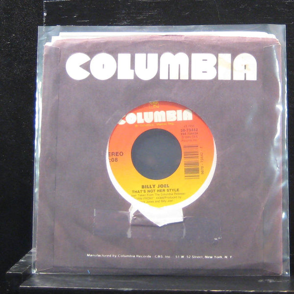 Billy Joel - That's Not Her Style / And So It Goes 7" Mint- 38-73442 Vinyl 45 - Shuga Records
