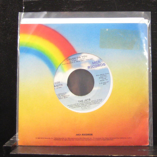The Jets - Crush On You / Right Before My Eyes 7" Mint- MCA-52774 Vinyl 45 - Shuga Records