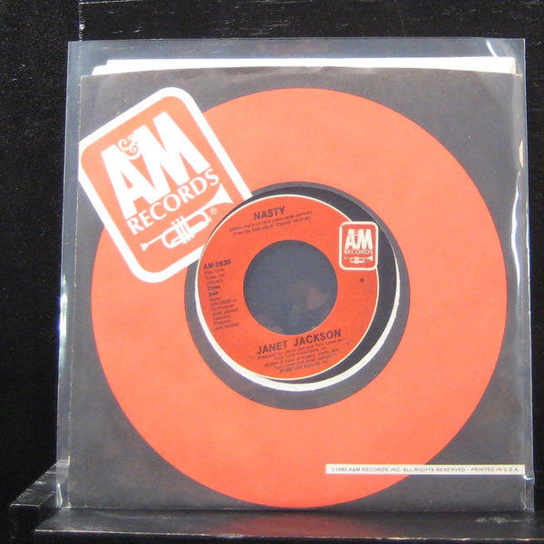 Janet Jackson - Nasty / You'll Never Find 7" VG+ AM-2830 Vinyl 45 A&M - Shuga Records