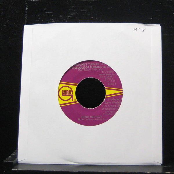 High Inergy - You Can't Turn Me Off 7" Mint- G 7155F Vinyl 45 Gordy 1977 - Shuga Records