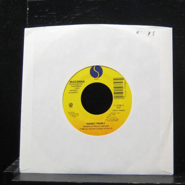 Madonna - Hanky Panky / More 7" Mint- 7-19789 Vinyl 45 Sire 1990 - Shuga Records