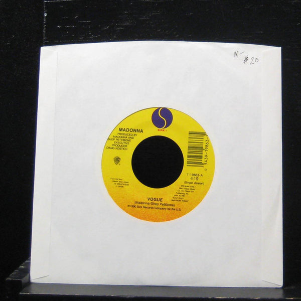 Madonna - Vogue / Vogue 7" Mint- 7-19863 Vinyl 45 Sire 1990 - Shuga Records