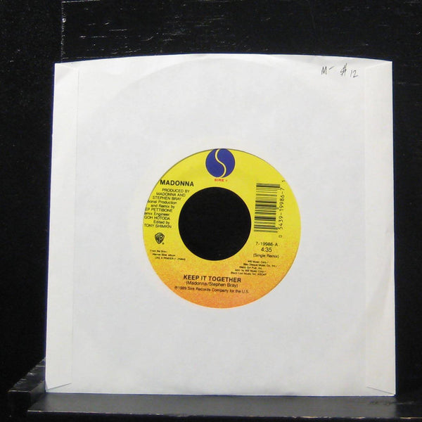 Madonna - Keep It Together / Keep It Together 7" Mint- 7-19986 Vinyl 45 Sire - Shuga Records