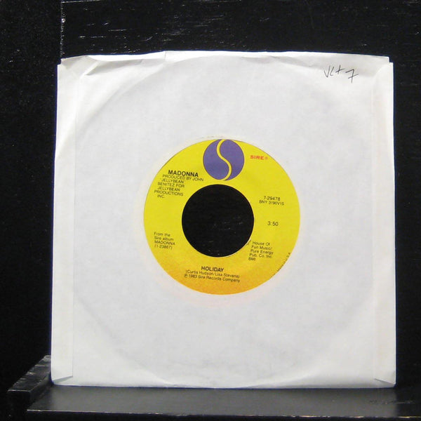 Madonna - Holiday / I Know It 7" VG+ 7-29478 Vinyl 45 Sire 1983 USA - Shuga Records