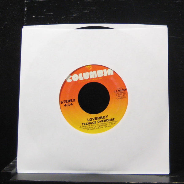 Loverboy - The Kid Is Hot Tonite / Teenage Overdose 7" Mint- 11-02068 Vinyl 45 - Shuga Records