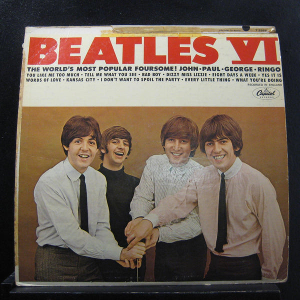 The Beatles - Beatles VI LP VG+ T-2358 Mono Captiol 1965 USA Vinyl Record - Shuga Records