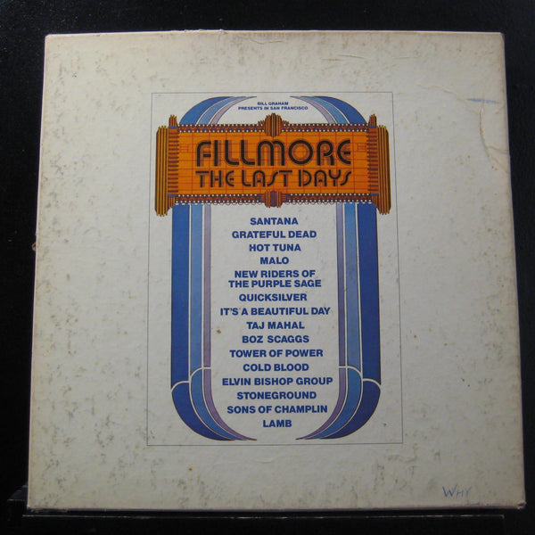 Various - Fillmore: The Last Days 3 LP & 7" VG+ Z3X 31390 Vinyl Record w/Book - Shuga Records
