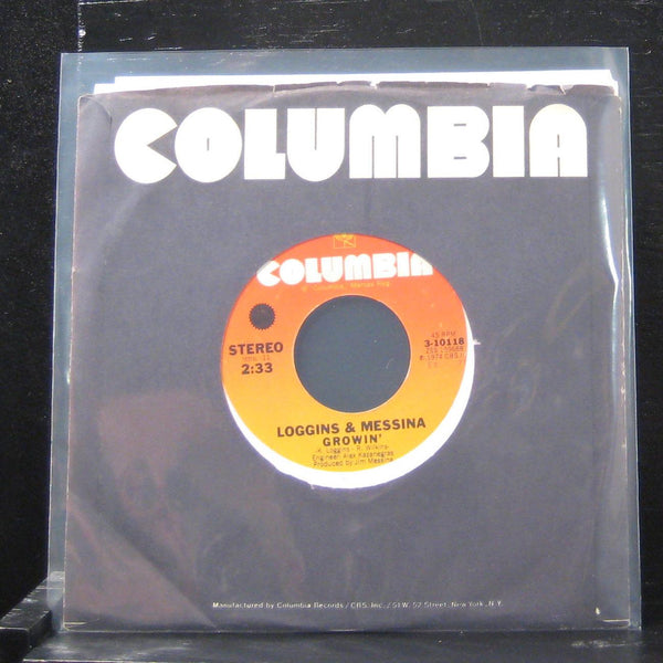 Loggins & Messina - Growin / Keep Me In Mind 7" VG+ 3-10118 Vinyl 45 Columbia - Shuga Records