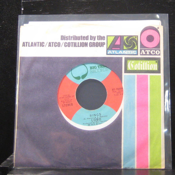 Lobo - Rings / I'm Only Sleeping 7" VG+ BT 15008 Vinyl 45 Big Tree Records - Shuga Records