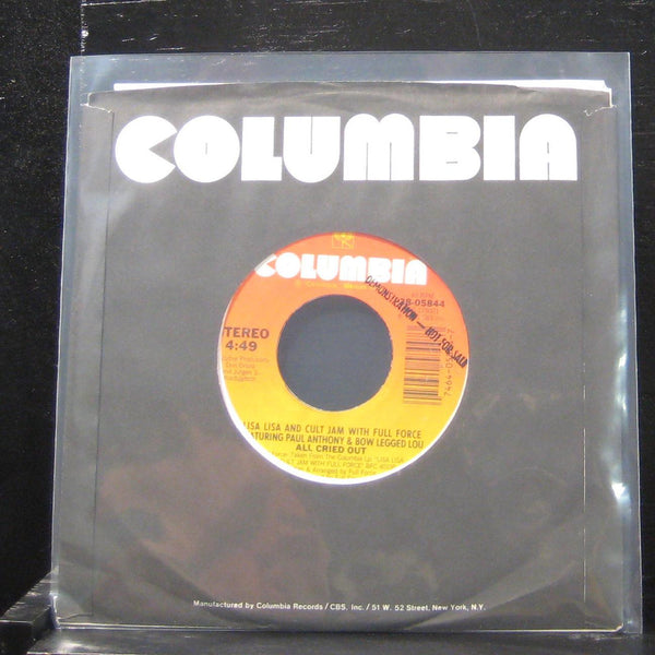 Lisa Lisa And Cult Jam - All Cried Out 7" VG+ 38-05844 Vinyl 45 Promo - Shuga Records
