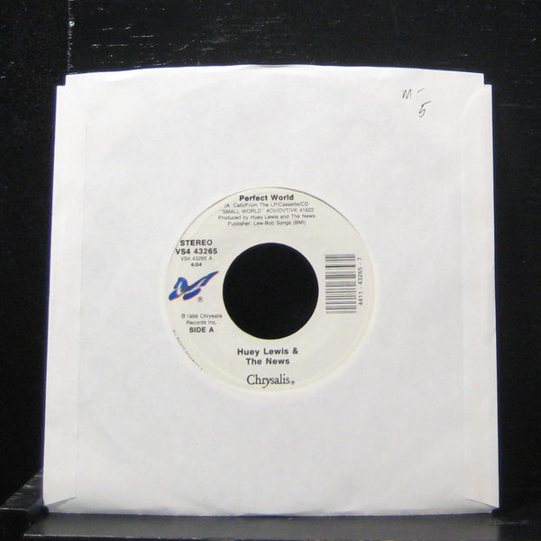 Huey Lewis & The News - Perfect World / Slammin 7" Mint- VS4 43265 Vinyl 45 - Shuga Records