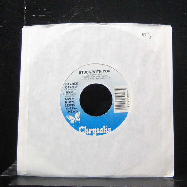 Huey Lewis And The News - Stuck With You 7" Mint- VS4 43019 Vinyl 45 - Shuga Records