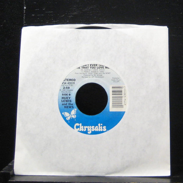 Huey Lewis And The News - Stuck With You 7" Mint- VS4 43019 Vinyl 45 - Shuga Records