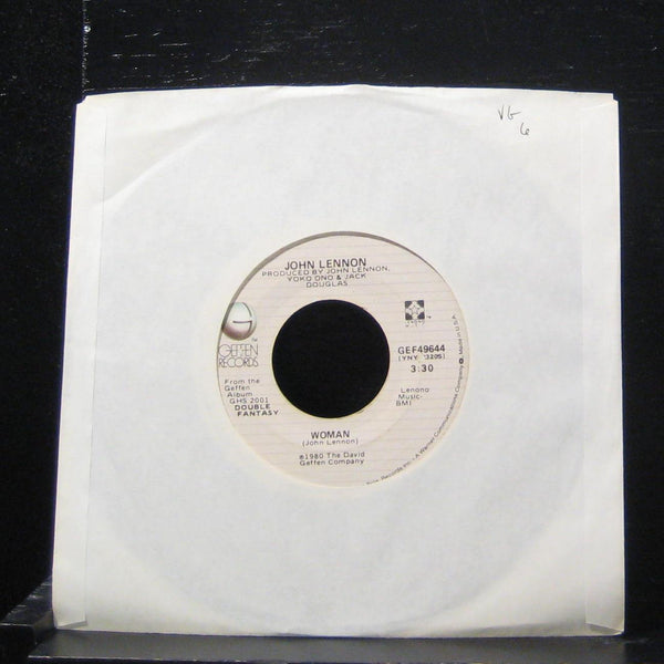 John Lennon - Woman / Beautiful Boys 7" VG GEF49644 Vinyl 45 - Shuga Records