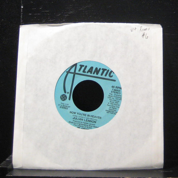 Julian Lennon - Now You're In Heaven / Second Time 7" VG+ 7-88925 Vinyl 45 Promo - Shuga Records