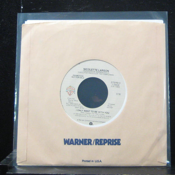 Nicolette Larson - I Only Want To Be With You 7" Mint- 7-29948 Vinyl 45 - Shuga Records