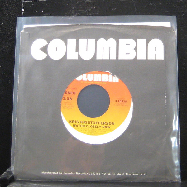 Kris Kristofferson - Watch Closely Now / Crippled Crow 7" Mint- 3-10525 Vinyl 45 - Shuga Records