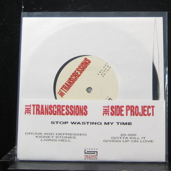 The Transgressions - Stop Wasting My Time 7" Mint- TSt-023 Vinyl 45 - Shuga Records