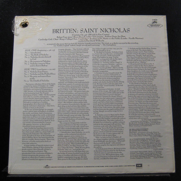 Bruce Russell, Willcocks - Britten Cantata Saint Nicholas LP New Sealed S-60296 - Shuga Records