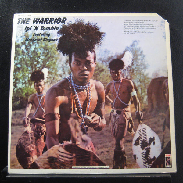 Ipi 'N Tombia Featuring Margaret Singana - The Warrior - VG+ LP Record 1973 Stax USA Vinyl - African / Funk / Musical - Shuga Records