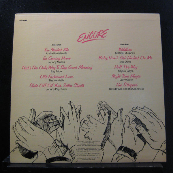Various - Encore LP Mint- 1P 7099 Columbia Compilation 1979 Vinyl Record - Shuga Records