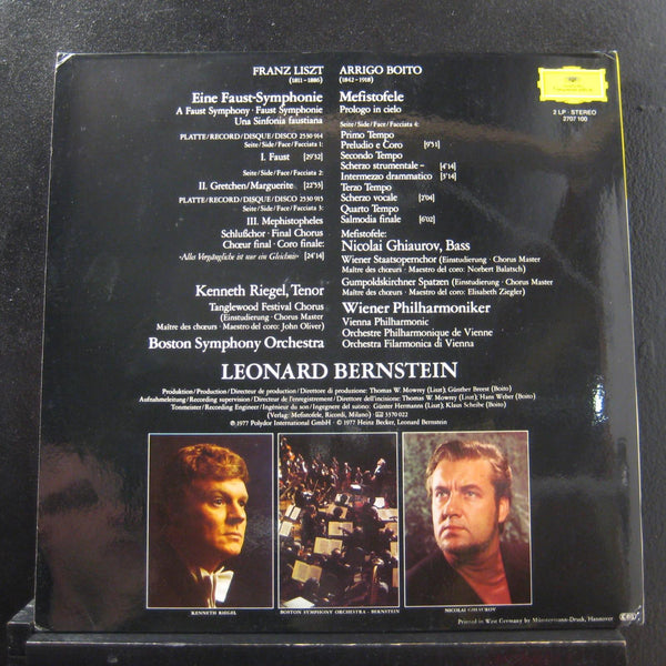 Riegel, Bernstein - Liszt Faust / Boito Mefistofele 2 LP Mint- 2530 914 Germany - Shuga Records