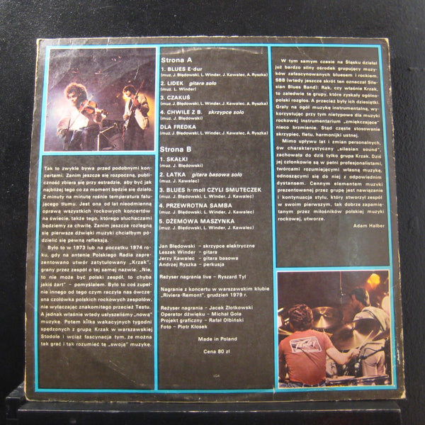Krzak - Blues Rock Band LP VG+ SX 1912 Poland 1979 Stereo Vinyl Record - Shuga Records
