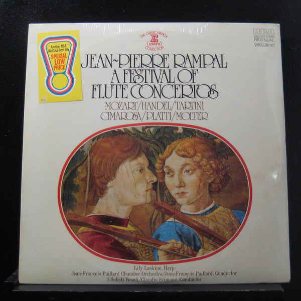 Jean-Pierre Rampal - A Festival Of Flute Concertos 2 LP New Sealed CRL2-7003 - Shuga Records