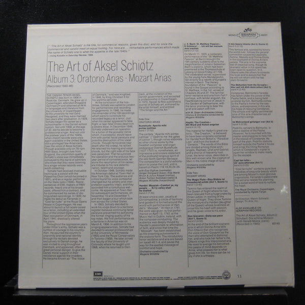 Schitz, Wldike, Tango - Oratorio Arias/Mozart Arias LP New Sealed 60227 Mono - Shuga Records