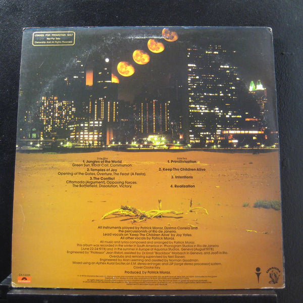 Patrick Moraz - Patrick Moraz LP Mint- CA-1-2201 White Promo 1978 Vinyl Record - Shuga Records