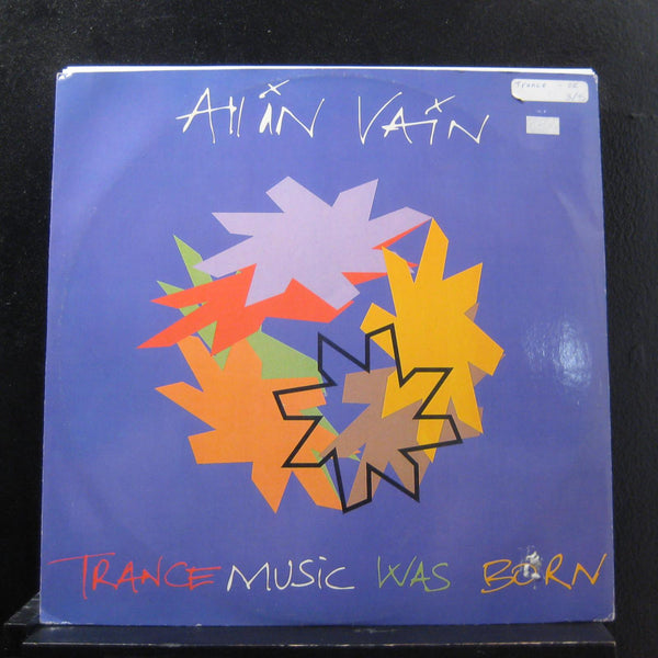 All In Vain - Trance Music Was Born 12" 45 RPM TSX 212 Italy 1993 Vinyl Record - Shuga Records