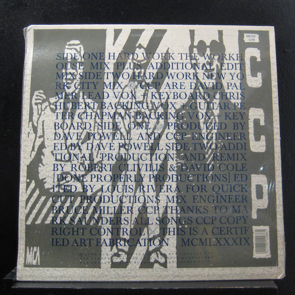 CCP - Hard Work 12" 45 RPM New Sealed MCAT 1298 UK 1989 Vinyl Record - Shuga Records