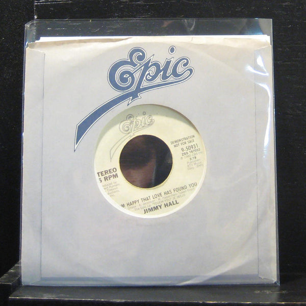 Jimmy Hall - I'm Happy That Love Has Found You 7"  VG+ 9-50931 Vinyl 45 Promo - Shuga Records