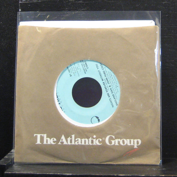 England Dan  - Nights Are Forever Without You 7" VG+ BT-16079 Vinyl 45 Promo - Shuga Records