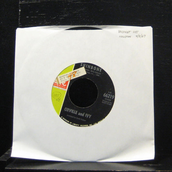 Orville And Ivy - Tabasco Road / Shinbone 7" VG+ 66219 Vinyl 45 Imperial - Shuga Records