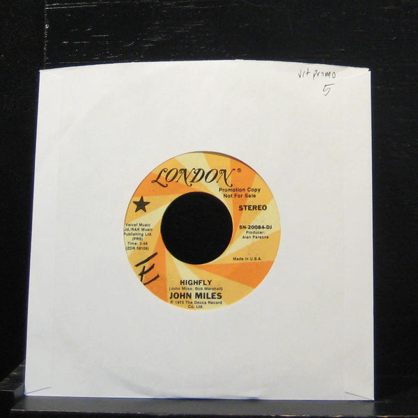 John Miles - Highfly 7" VG+ 5N-20084-DJ Vinyl 45 Promo 1975 - Shuga Records