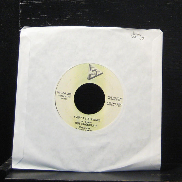 Hot Chocolate - Every 1's A Winner / Power Of Love 7" VG+ INF-50,002 Vinyl 45 - Shuga Records