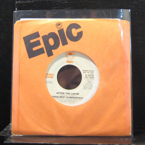Englebert Humperdinck - After The Lovin 7" VG+ 8-50270 Vinyl 45 - Shuga Records